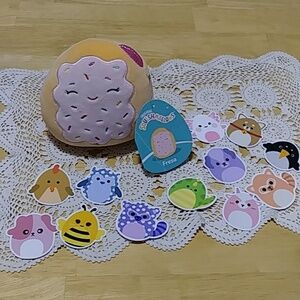 Squishmallows Jazwares Fresa Plush Toy with Multicolor Sprinkles
